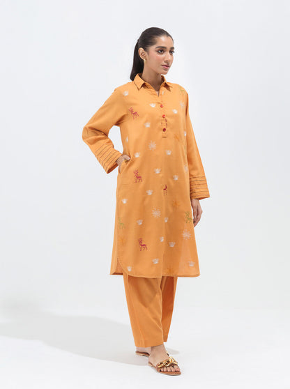 Beechtree - Embroidered Shirt With Pant