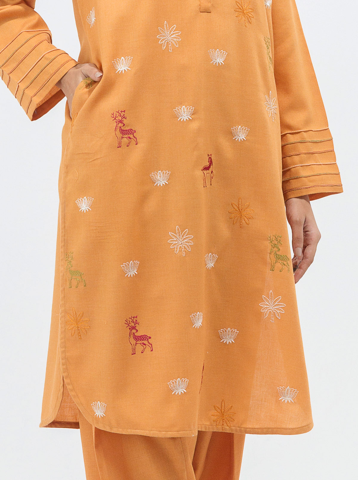Beechtree - Embroidered Shirt With Pant