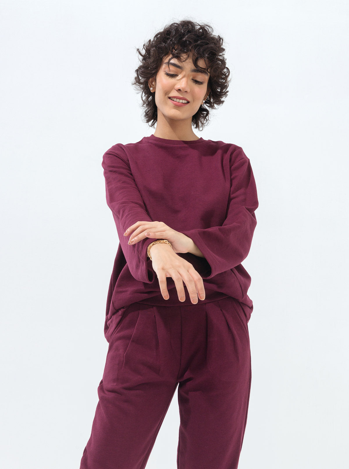 Beechtree - Burgundy Terry Tracksuit