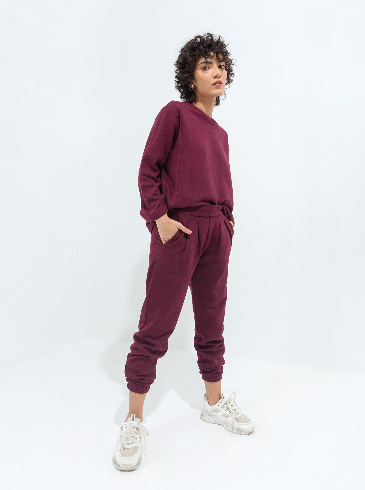 Beechtree - Burgundy Terry Tracksuit