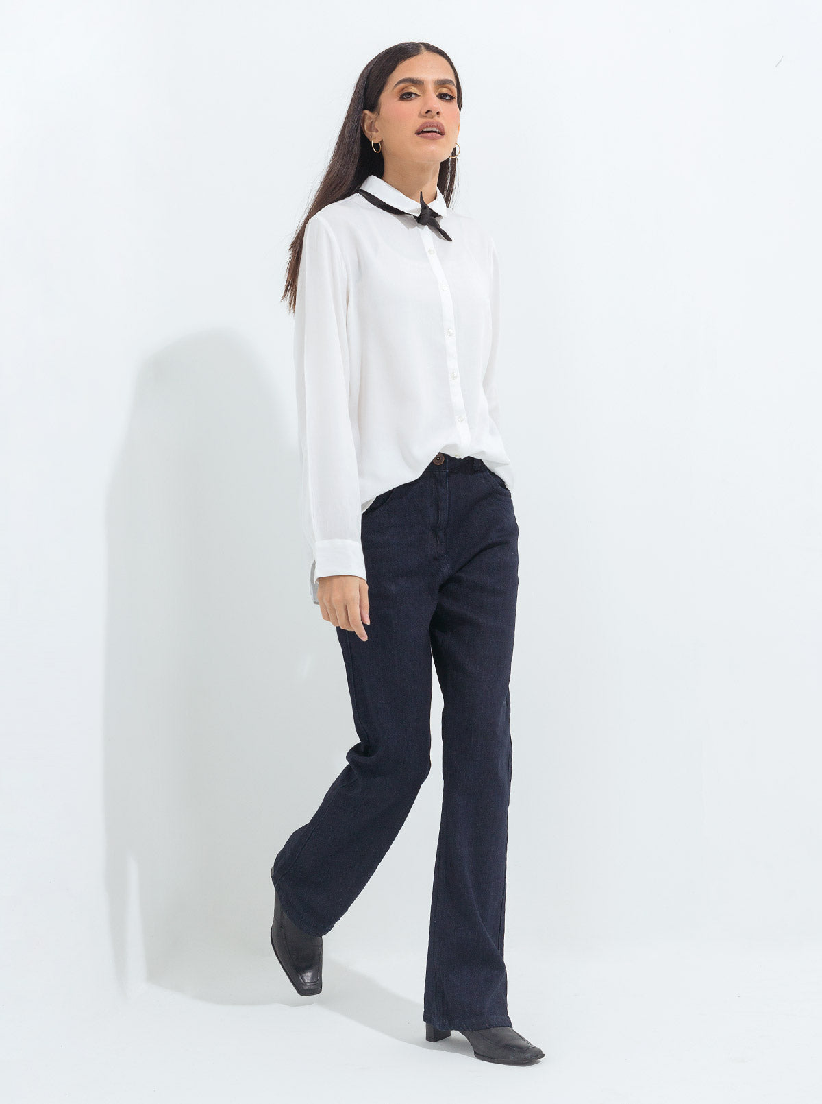 Beechtree - Blue Slim Bootcut Jeans