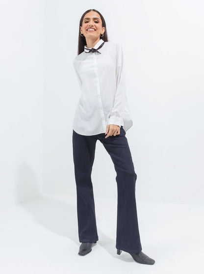 Beechtree - Blue Slim Bootcut Jeans