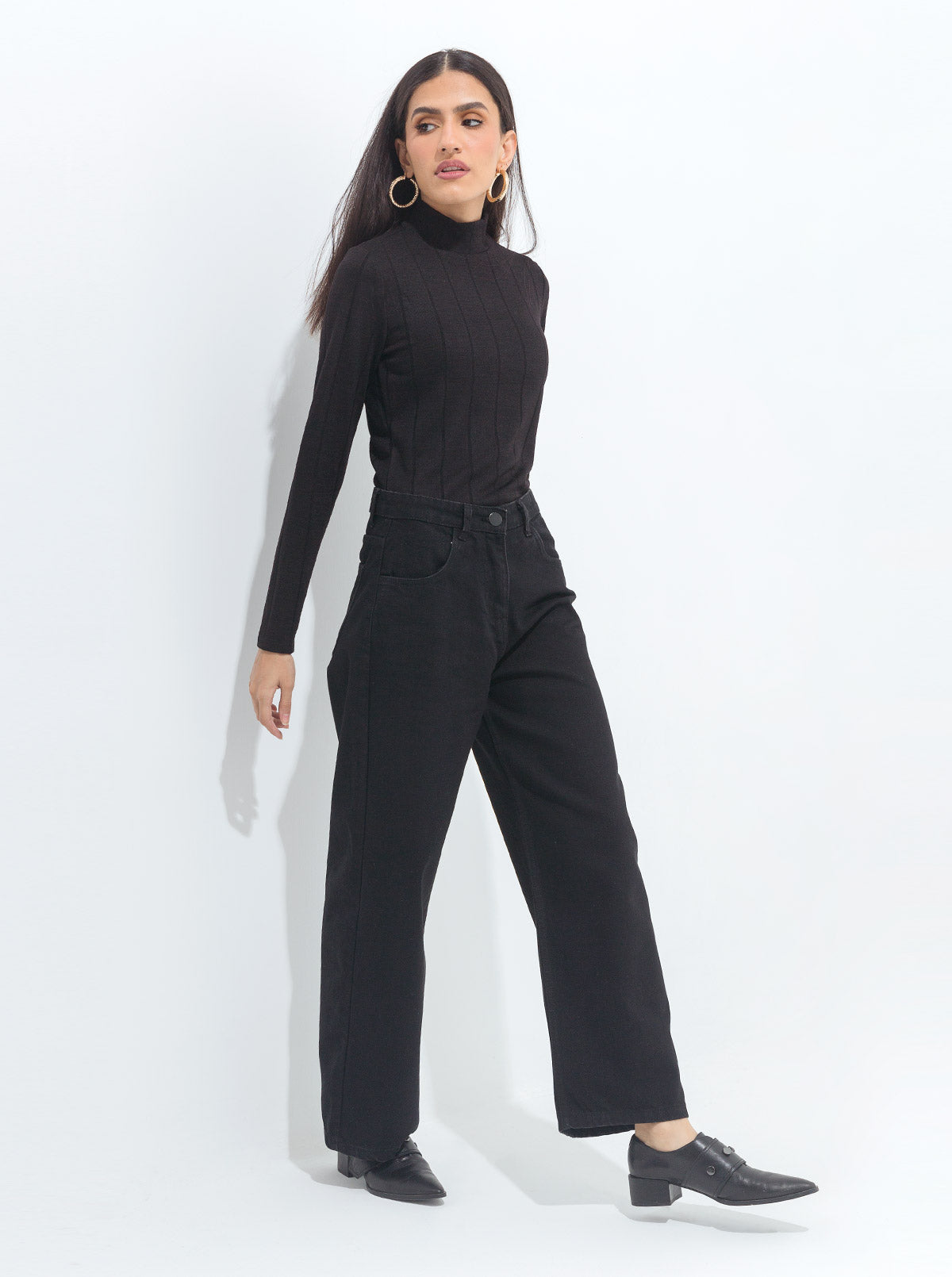 Beechtree - Black Wide Leg Jeans
