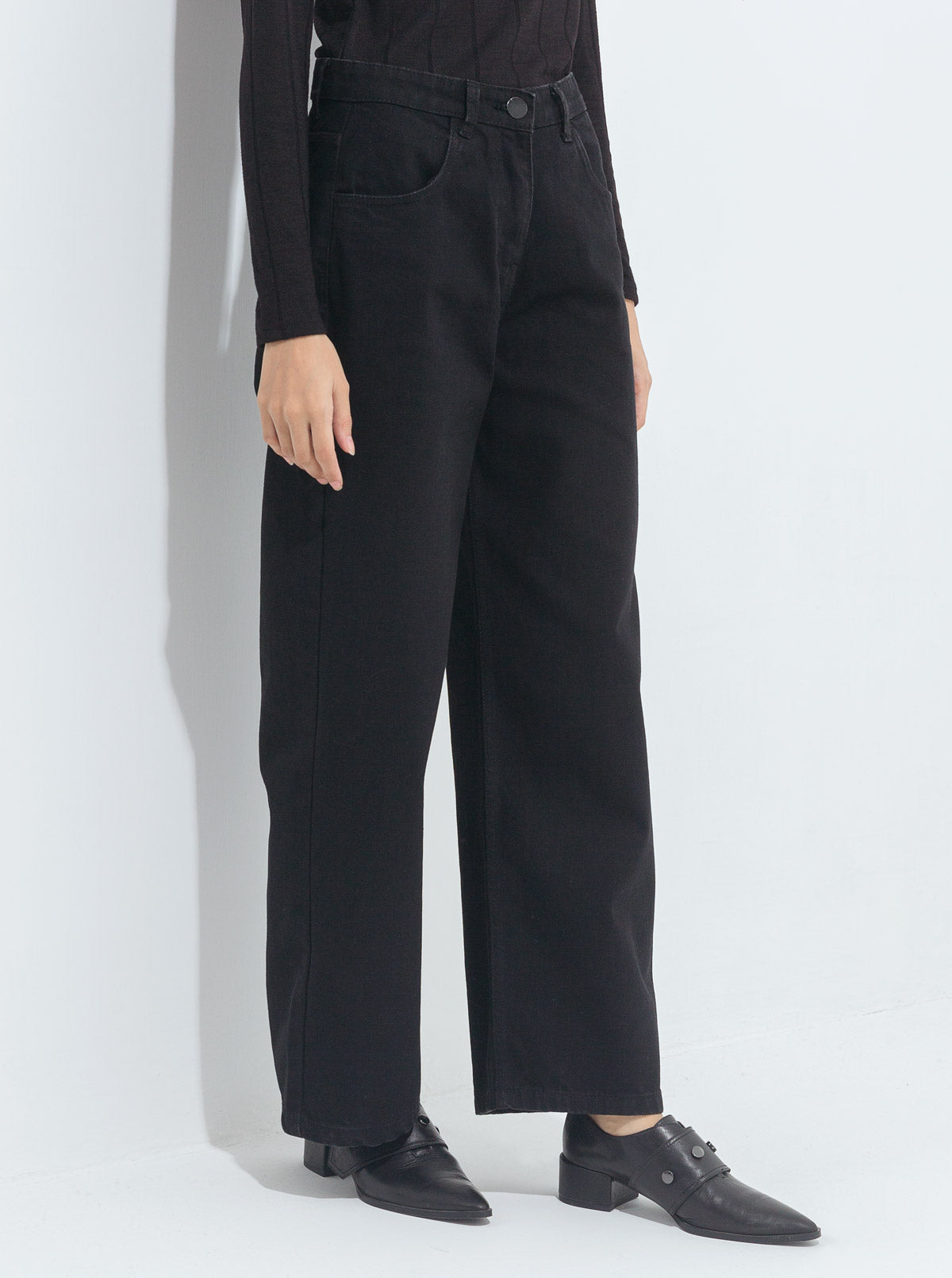 Beechtree - Black Wide Leg Jeans