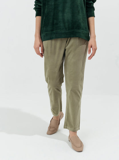 Beechtree - Green Corduroy Straight Pants