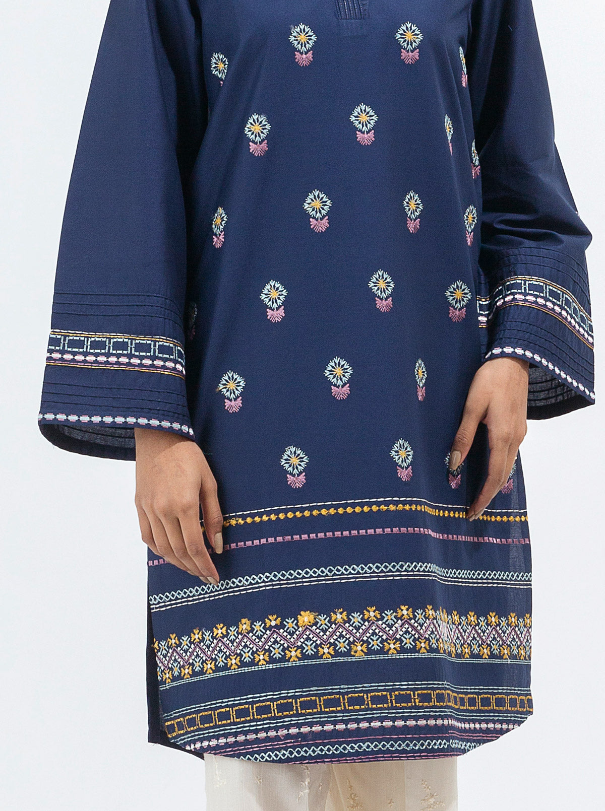 Beechtree - EMBROIDERED CAMBRIC SHIRT (PRET)