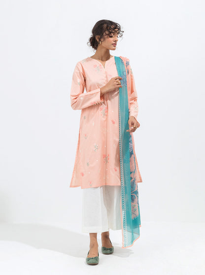 Beechtree - 2 PIECE EMBROIDERED CAMBRIC SUIT (PRET)