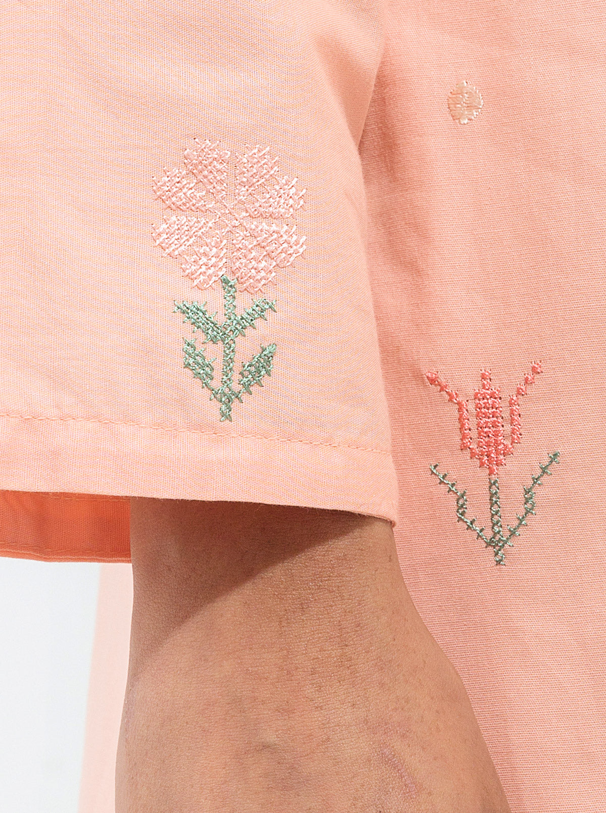 Beechtree - 2 PIECE EMBROIDERED CAMBRIC SUIT (PRET)