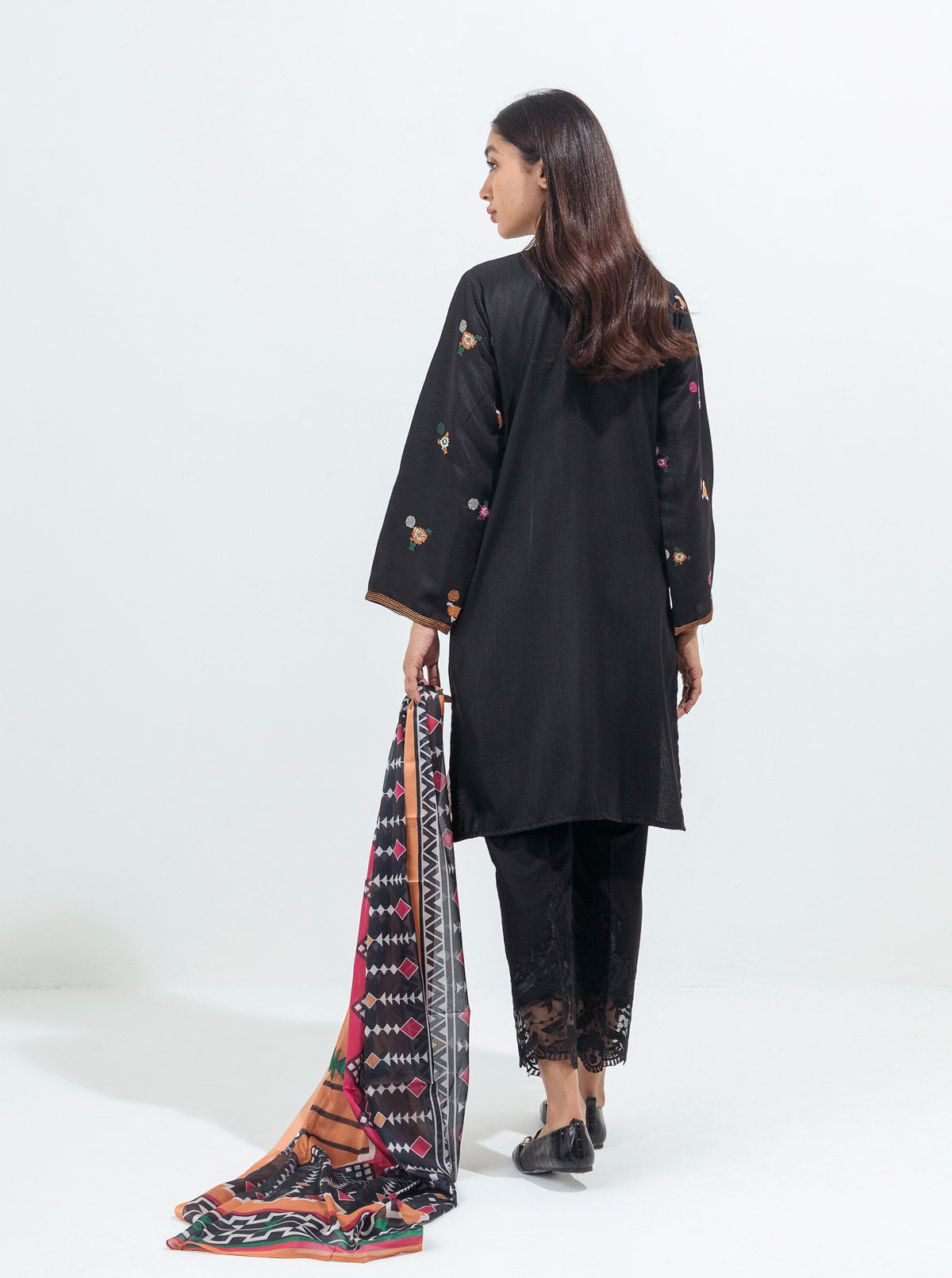 Beechtree - 2 PIECE EMBROIDERED RAW SILK SUIT (LUXURY PRET)