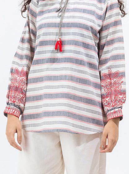 Beechtree - EMBROIDERED YARN DYED SHIRT (PRET)