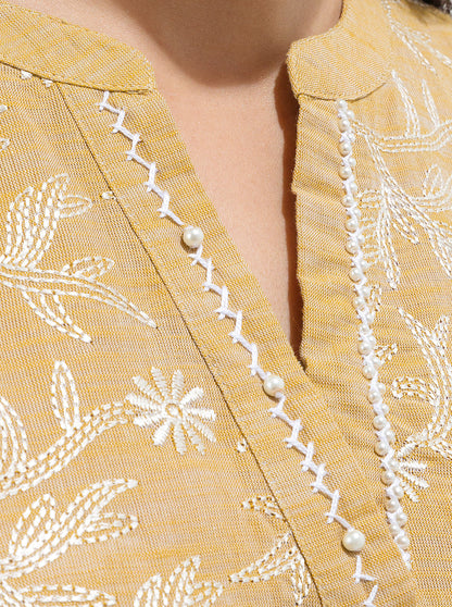 Beechtree - EMBROIDERED YARN DYED SHIRT (PRET)