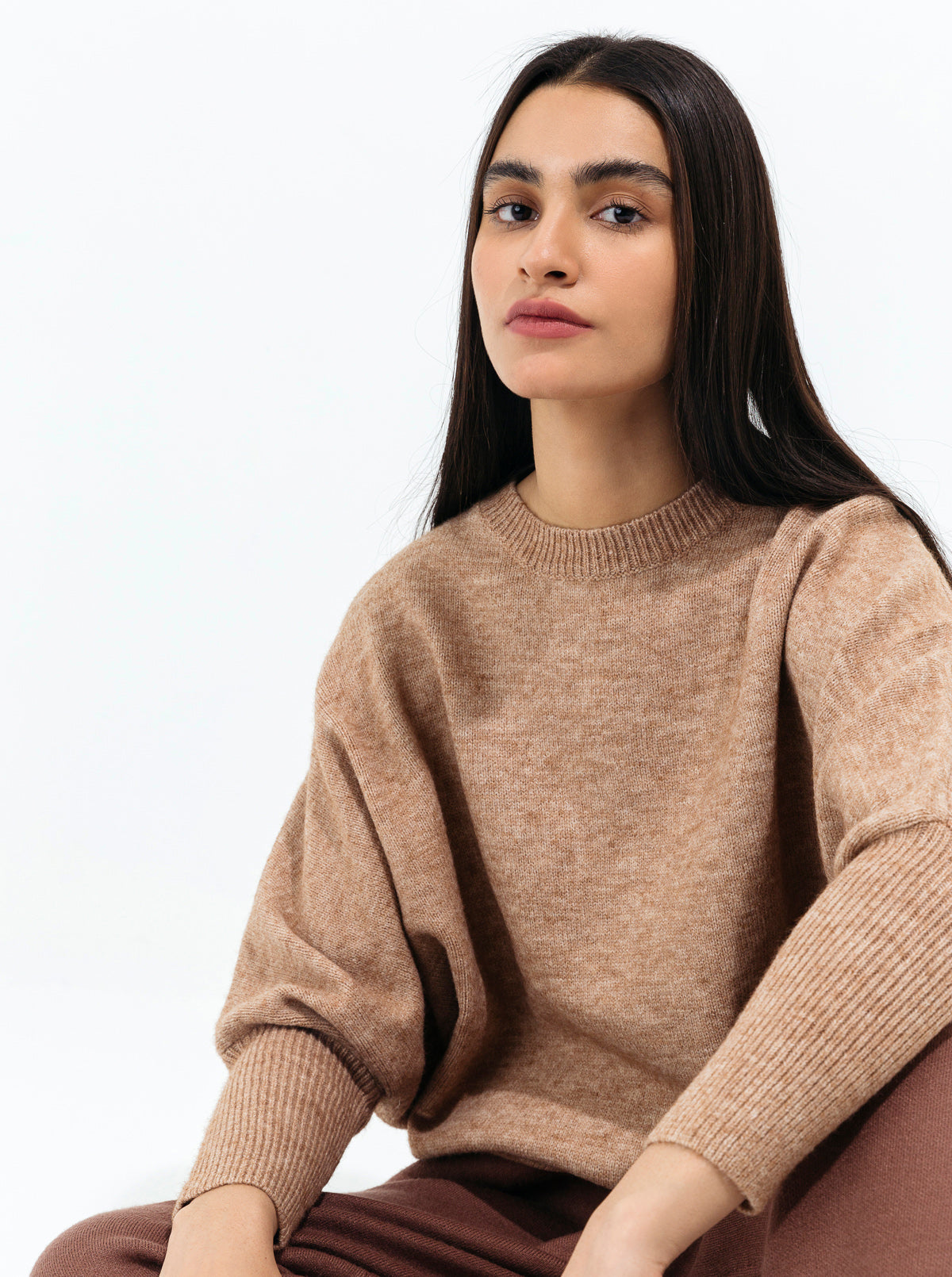 Beechtree - Beige Dolman Sleeve Pullover
