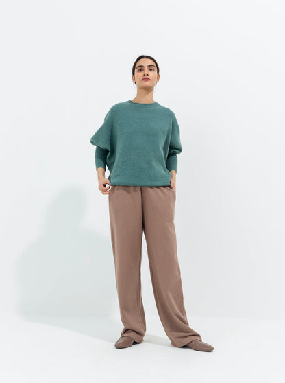 Beechtree - Jade Blue Dolman Sleeve Pullover