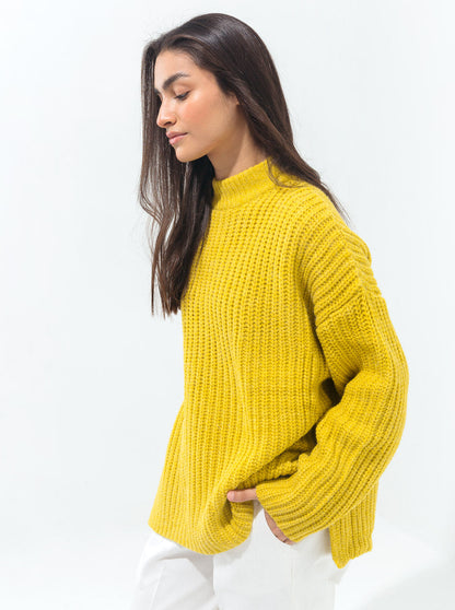 Beechtree - Pineapple Yellow Chunky Knit Pullover