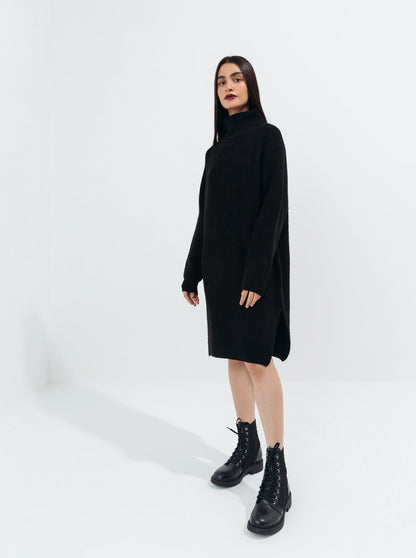 Beechtree - Black Purl Knit Long Sweater