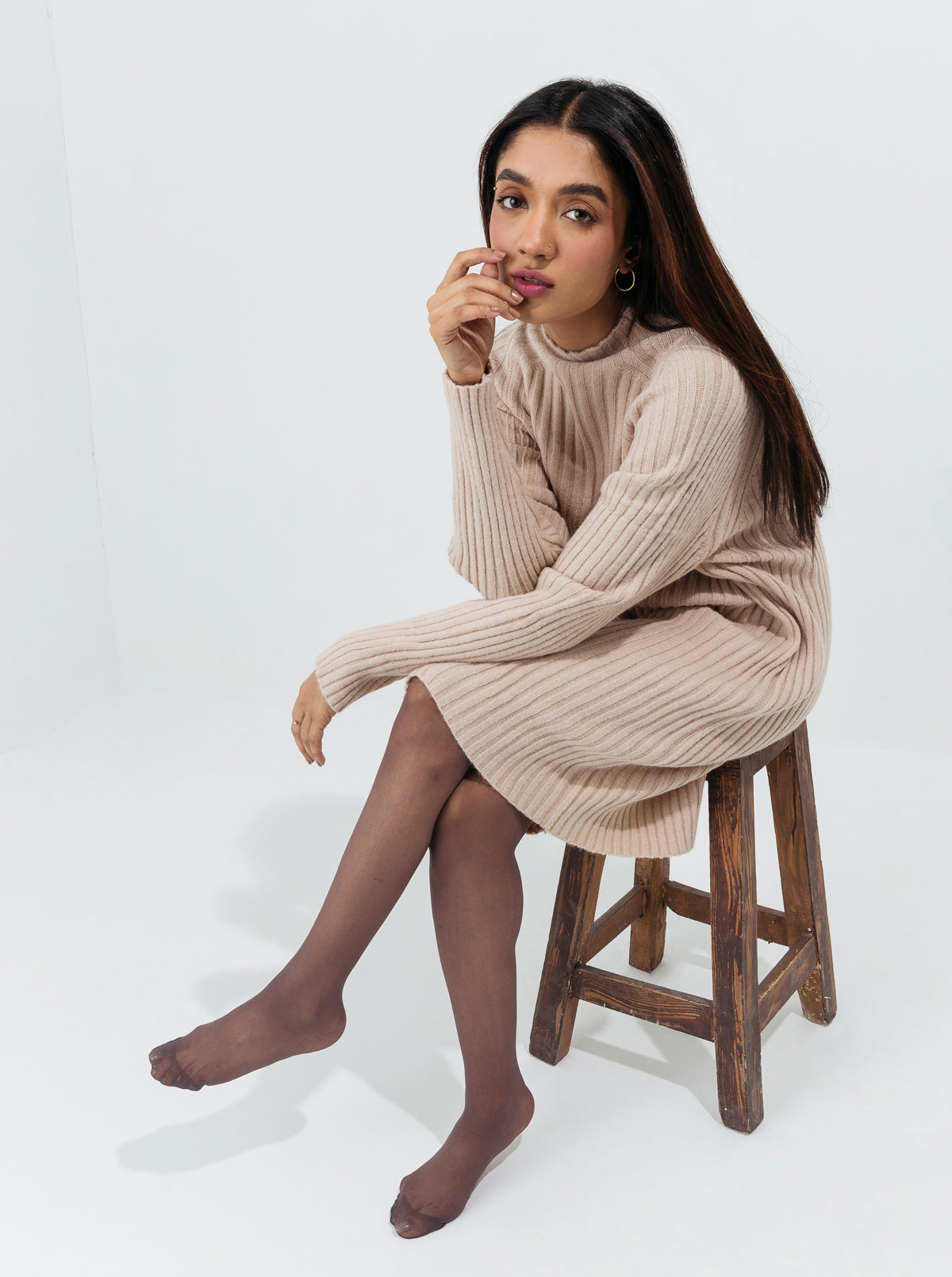 Beechtree - Off White Double Knit Sweater