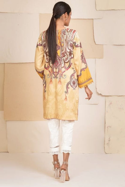 Printed Cotton Satin Kurti