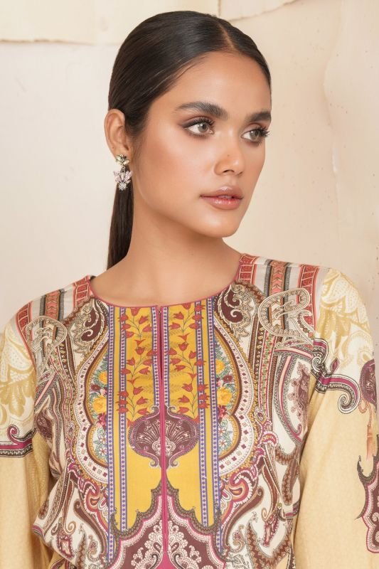 Printed Cotton Satin Kurti
