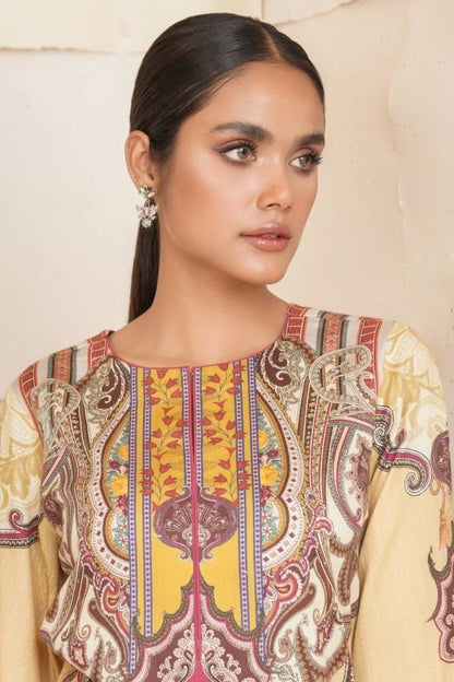 Printed Cotton Satin Kurti