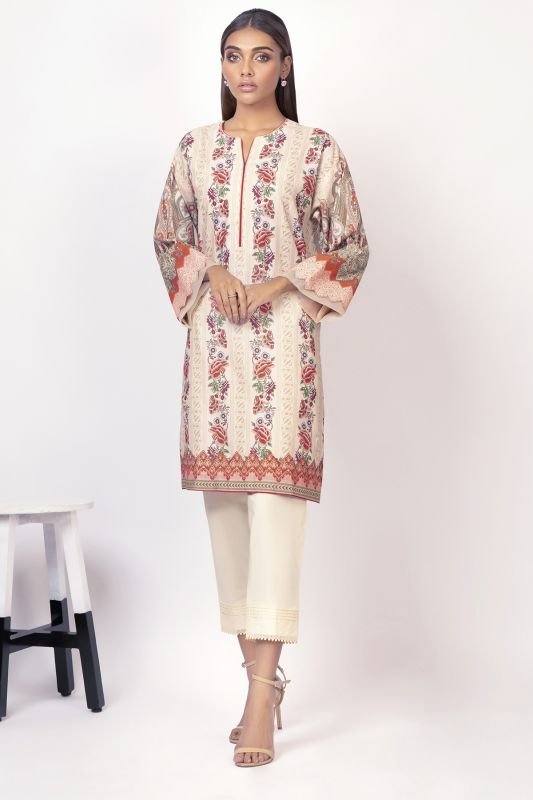 Printed Jacquard Kurti