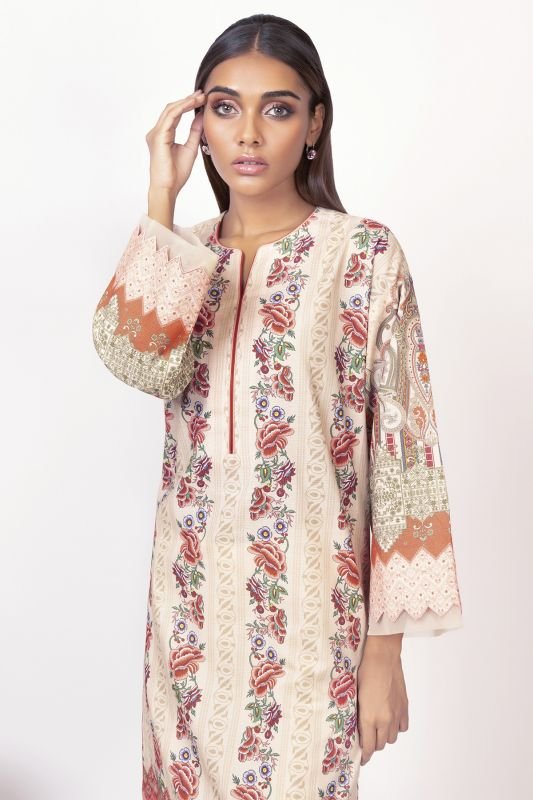 Printed Jacquard Kurti