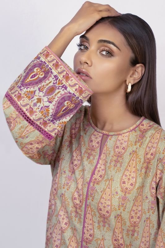 Printed Dobby Kurti