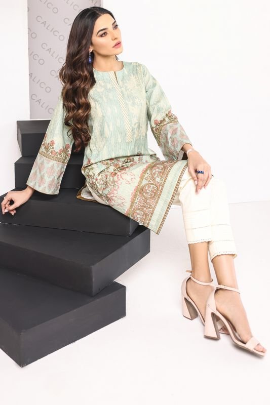 Printed Dobby Kurti