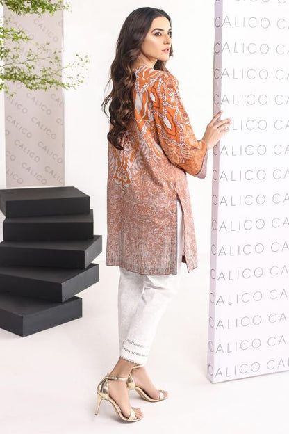 Printed Satin Kurti