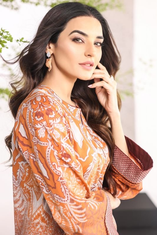 Printed Satin Kurti