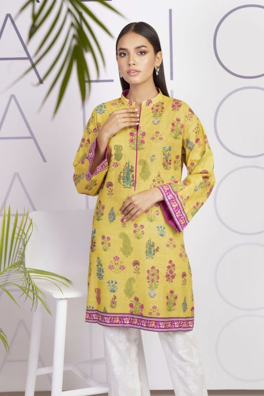 Printed Dobby Kurti