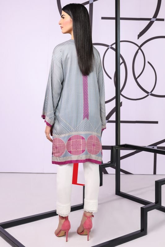 Printed Embroidered Dobby Kurti