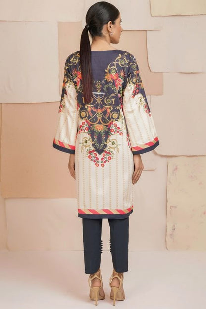 Printed Cotton Satin Kurti