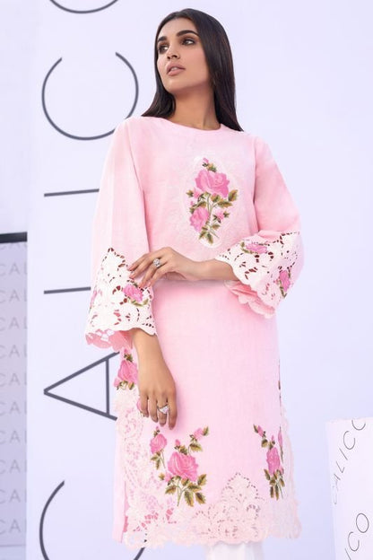 Embroidered Dobby Kurti