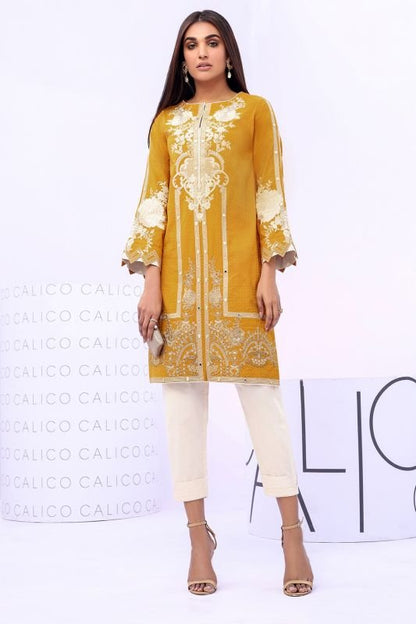 Embroidered Dobby Kurti