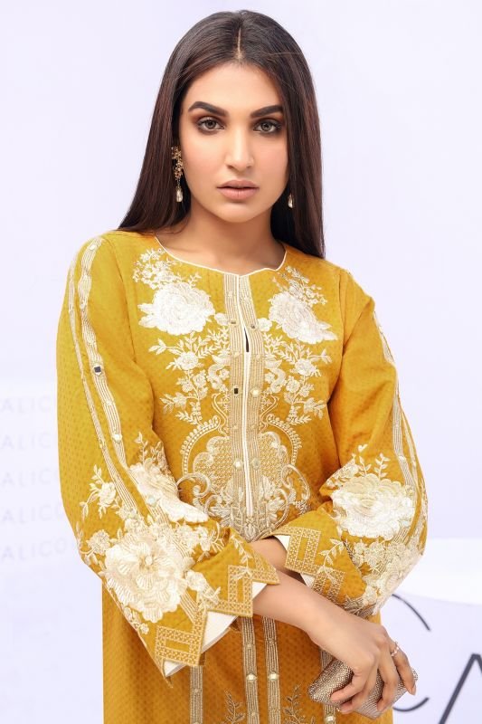 Embroidered Dobby Kurti