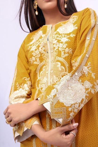 Embroidered Dobby Kurti