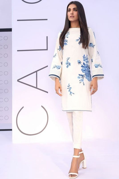 Embroidered Dobby Kurti
