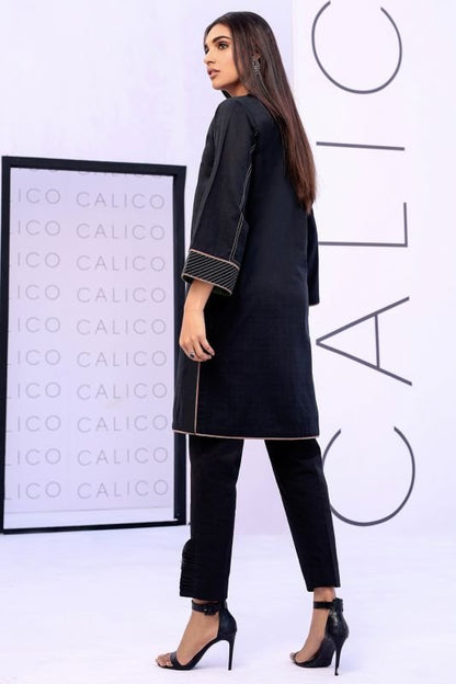 Embroidered Dobby Kurti