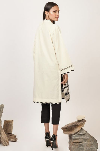 Dyed Embroidered Cambric Kurti