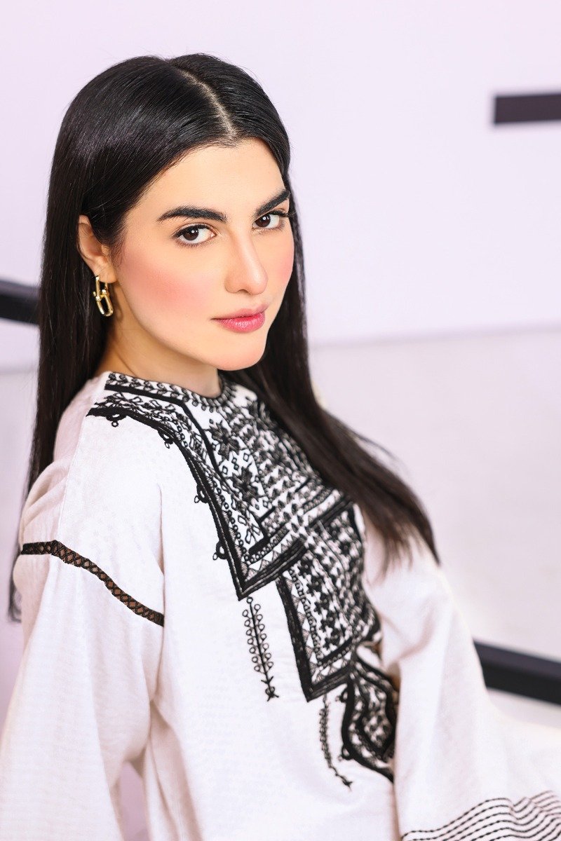 Alkaram - Dyed Embroidered Jacquard Kurti
