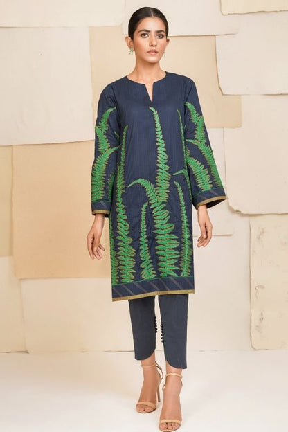 Embroidered Dobby Kurti