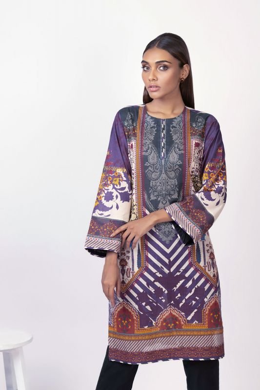 Printed Dobby Kurti