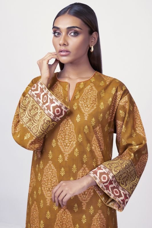 Printed Jacquard Kurti