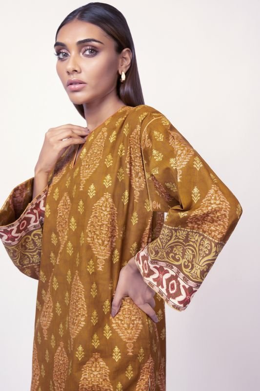 Printed Jacquard Kurti