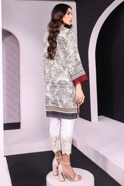 Printed Satin Kurti