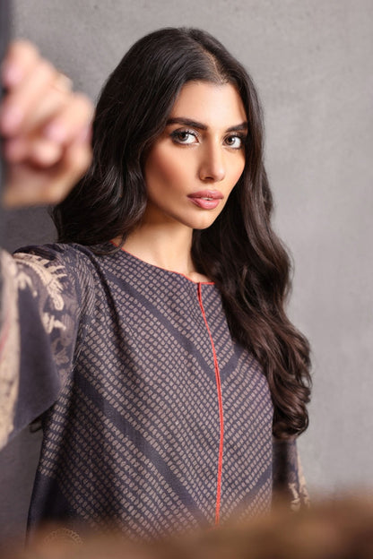 Alkaram - Printed Embroidered Khaddar Kurti
