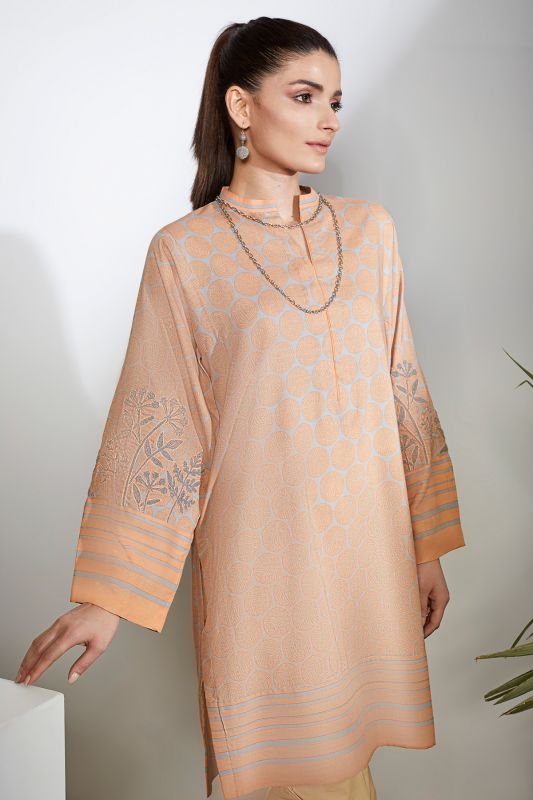 Printed Embroidered Viscose Kurti