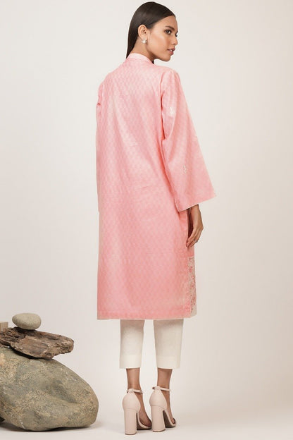Alkaram - Dyed Embroidered Dobby Kurti