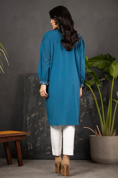 Alkaram - Dyed Embroidered Crape Kurti
