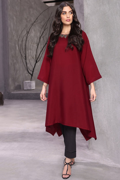 Alkaram - Dyed Embroidered Crape Kurti